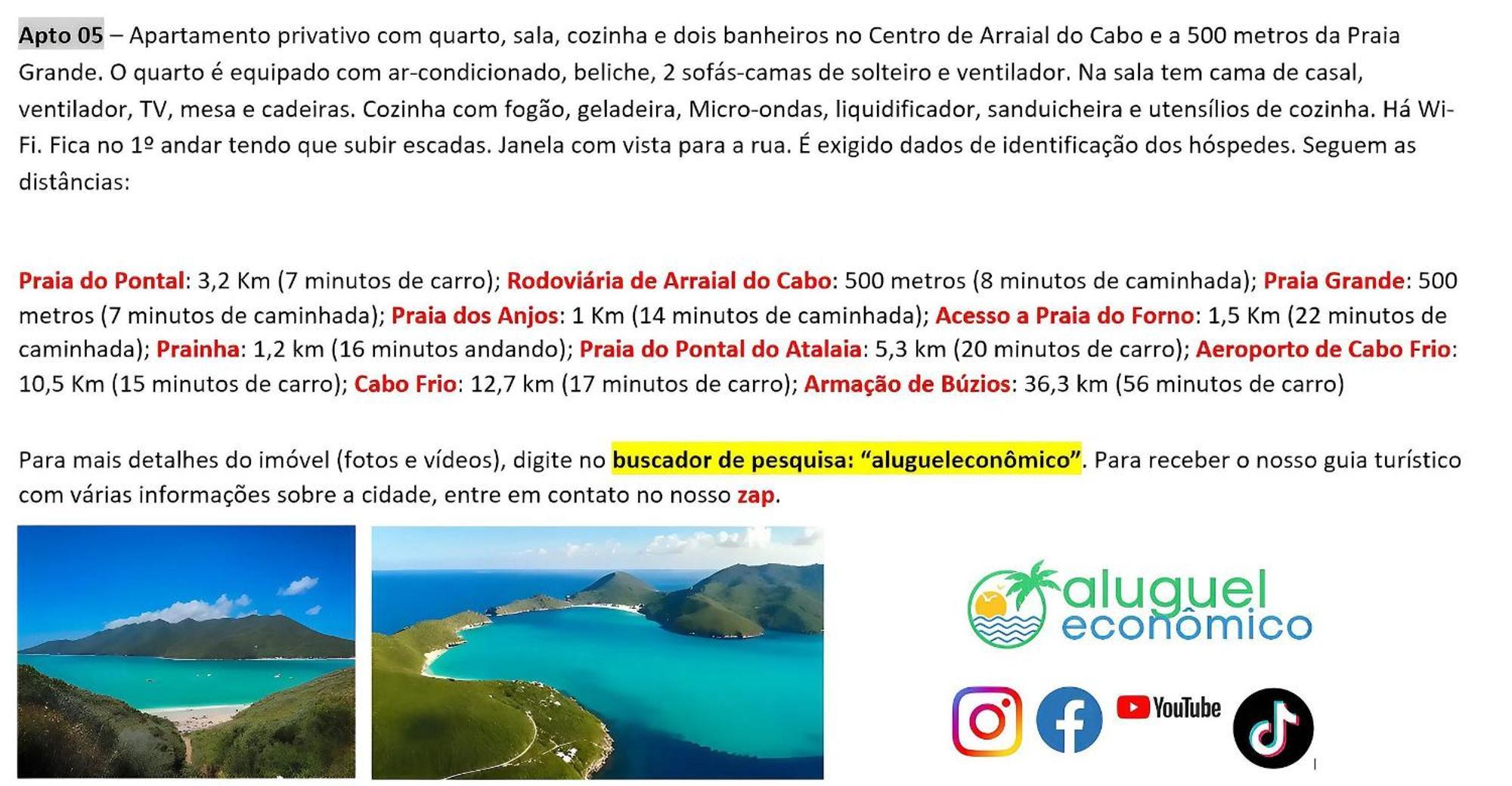 Arraial Do Cabo - Brisas Do Farol - Aluguel Economico Apartment Exterior photo